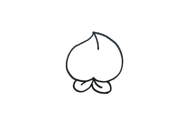 怎么画桃子
