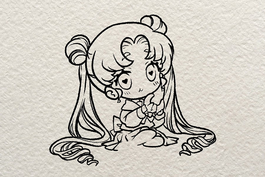 美少女战士简笔画