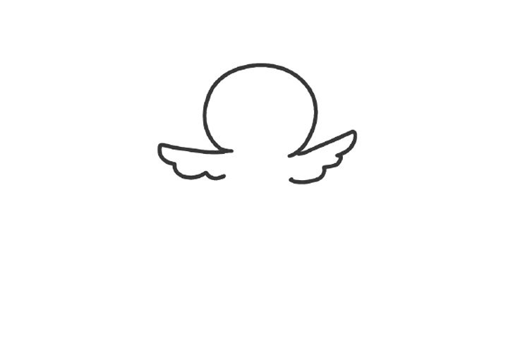 想要飞的小鸡简笔画画法步骤