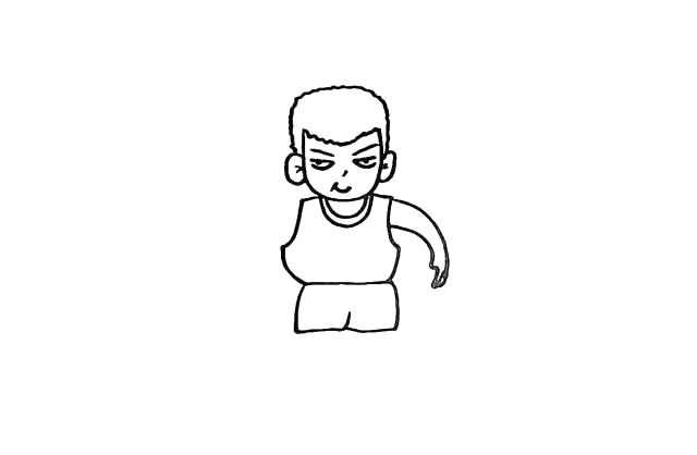樱木花道简笔画教程