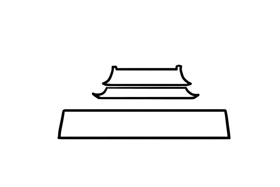 我爱我的祖国天安门简笔画教程