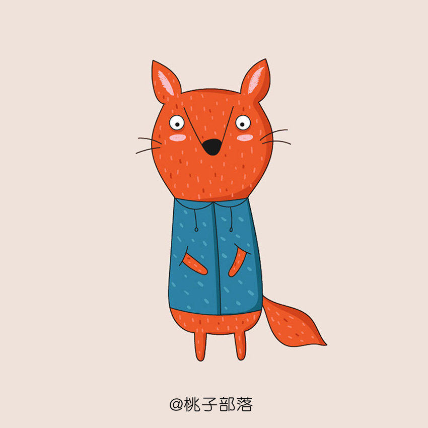这组动物简笔画很适合初学者学习，线条比较随意，造型结构也不复杂，建议收藏起来！