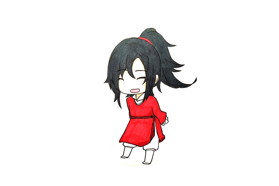 天官赐福 花城怎么画