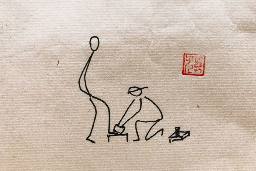 各行各业辛勤工作的人们简笔画图片