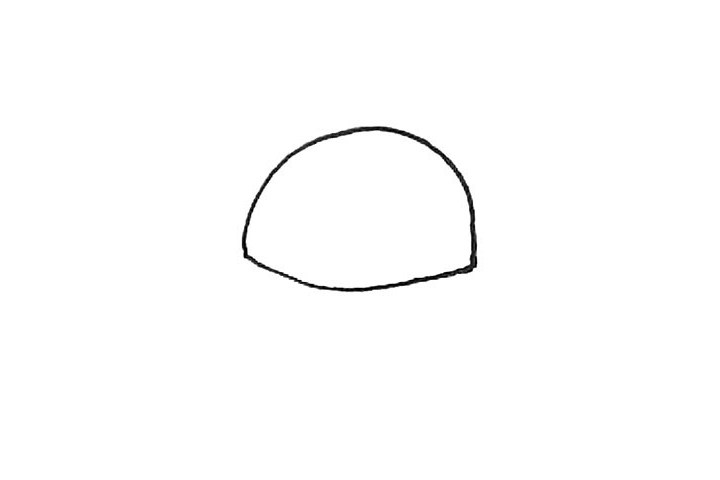 鸭舌帽简笔画画法步骤