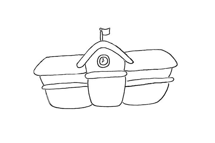 学校简笔画画法步骤