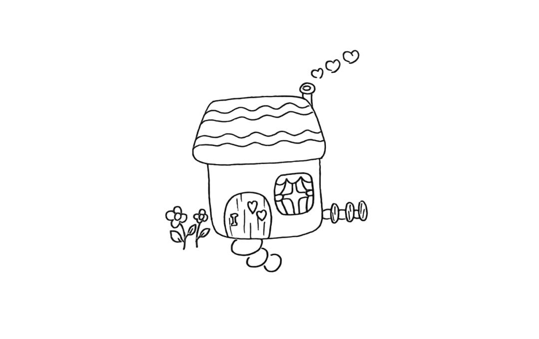 小房子简笔画画法