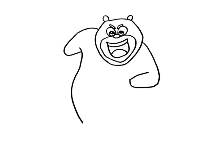 熊大简笔画画法步骤