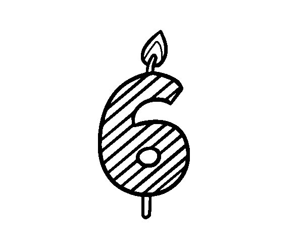 生日蜡烛简笔画图片