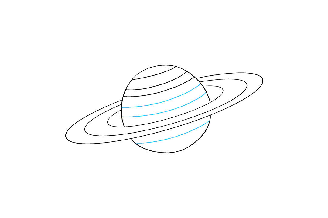 土星怎么画