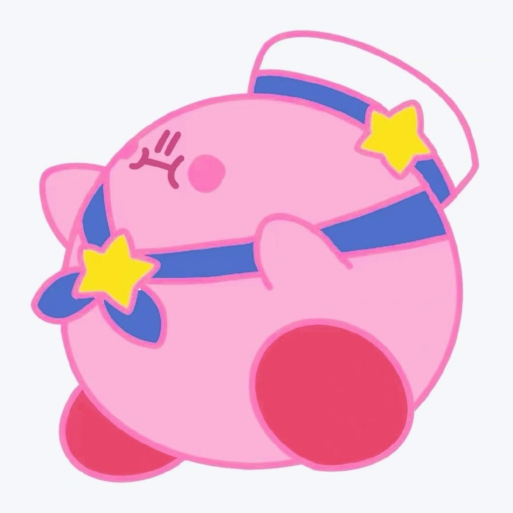 星之卡比头像简笔画图片