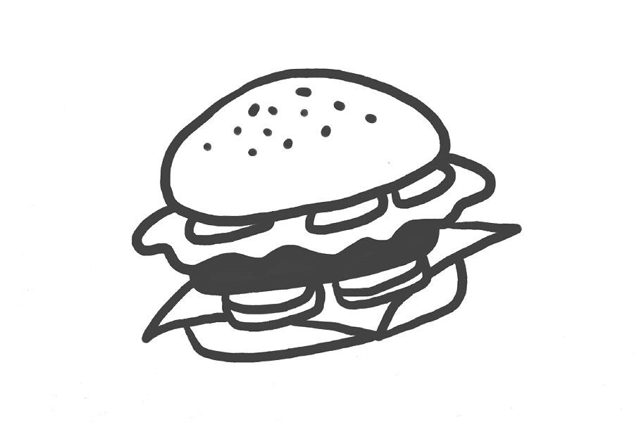 周末来一场愉快的BBQ吧！BBQ小物简笔画