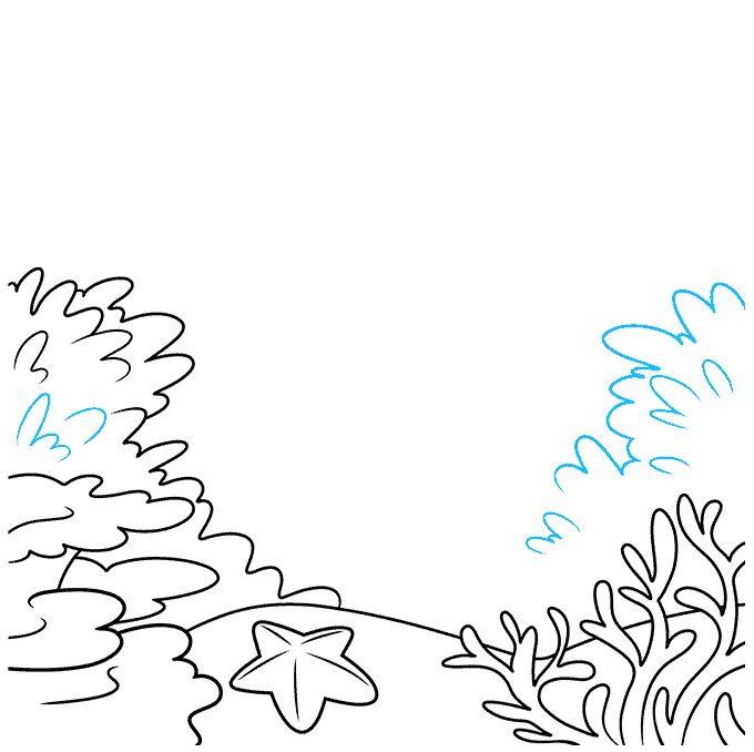 海底世界珊瑚礁怎么画