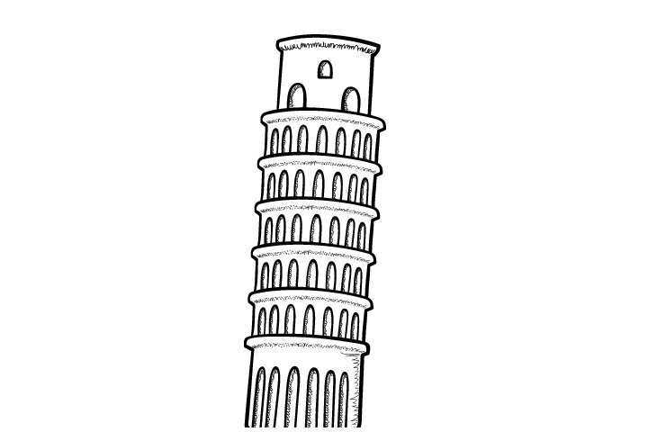 世界知名建筑简笔画图片