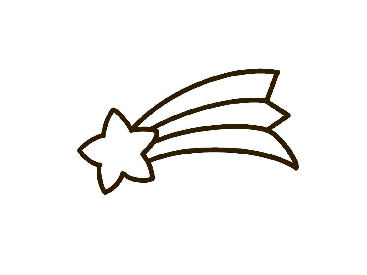 流星简笔画画法步骤