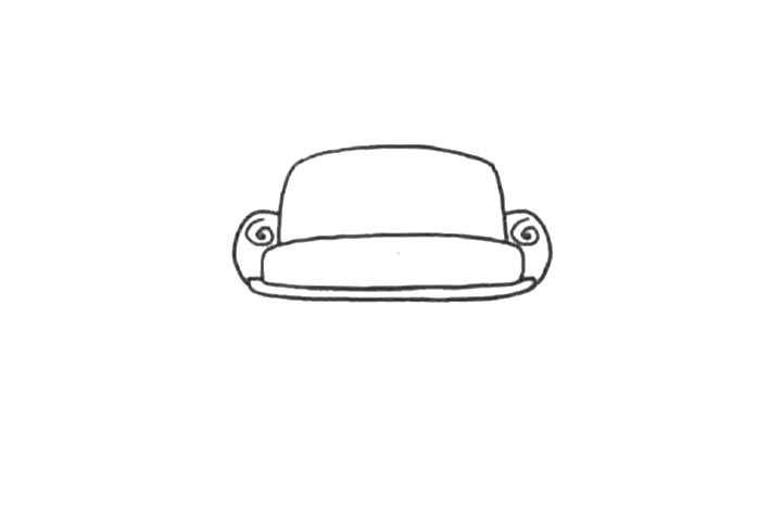 家具简笔画 沙发怎么画