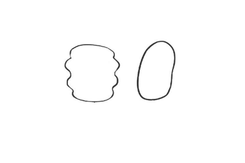 简单可爱的卡通烤串简笔画