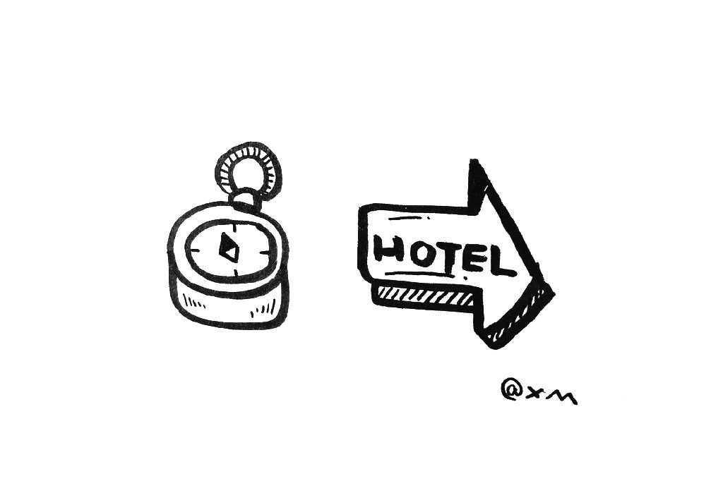 一组关于旅行的简笔小画