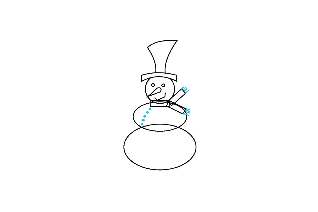 如何画雪人简笔画