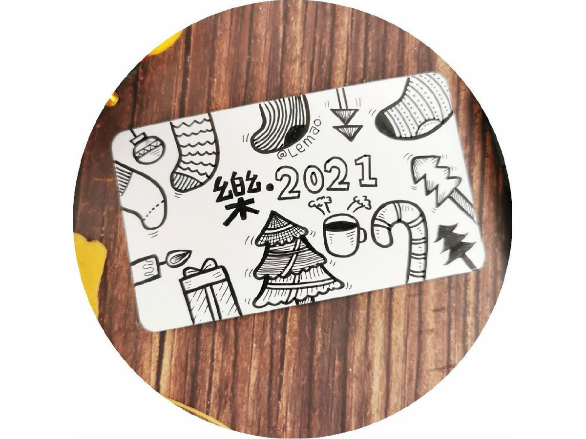 2021圣诞元旦简笔画图片