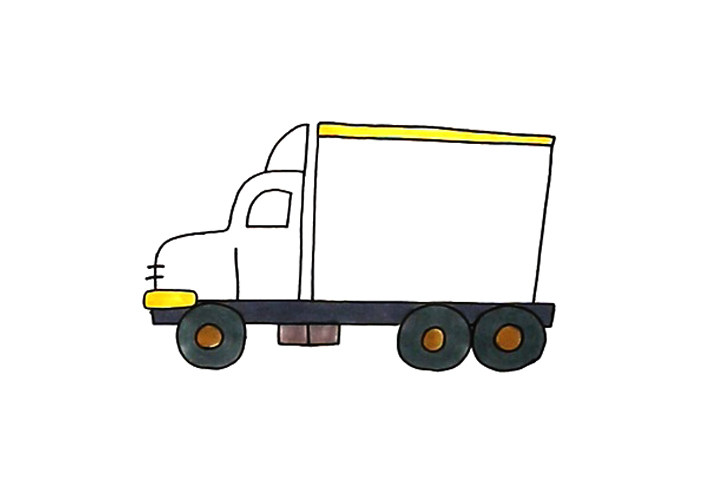 如何画大卡车