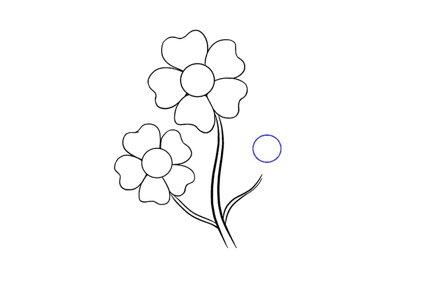 如何画漂亮的卡通小花