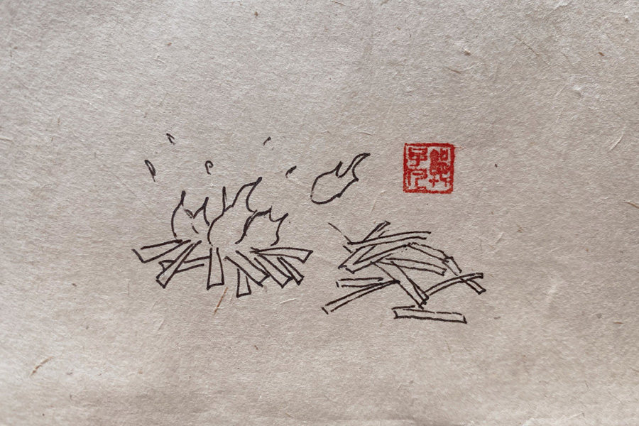 冬至主题简笔画