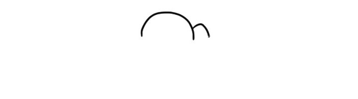 呆萌霸王龙简笔画画法步骤