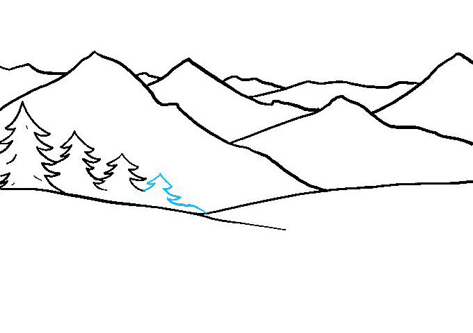 山川怎么画