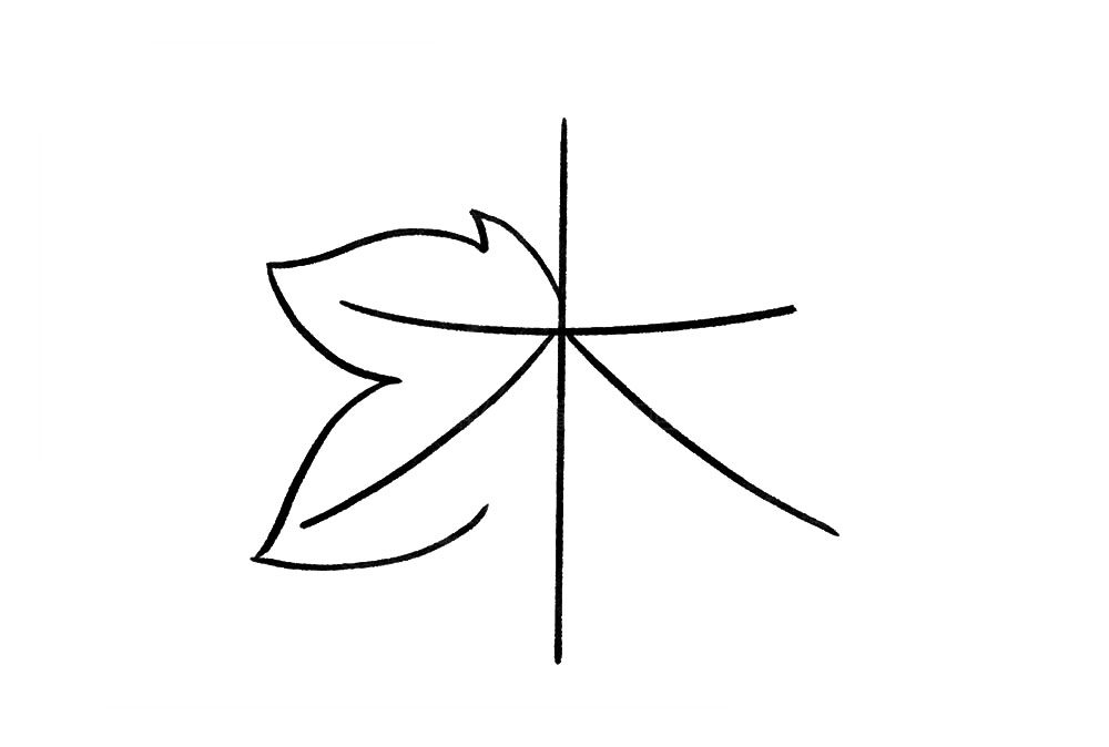霜叶红于二月花 秋天的枫叶简笔画