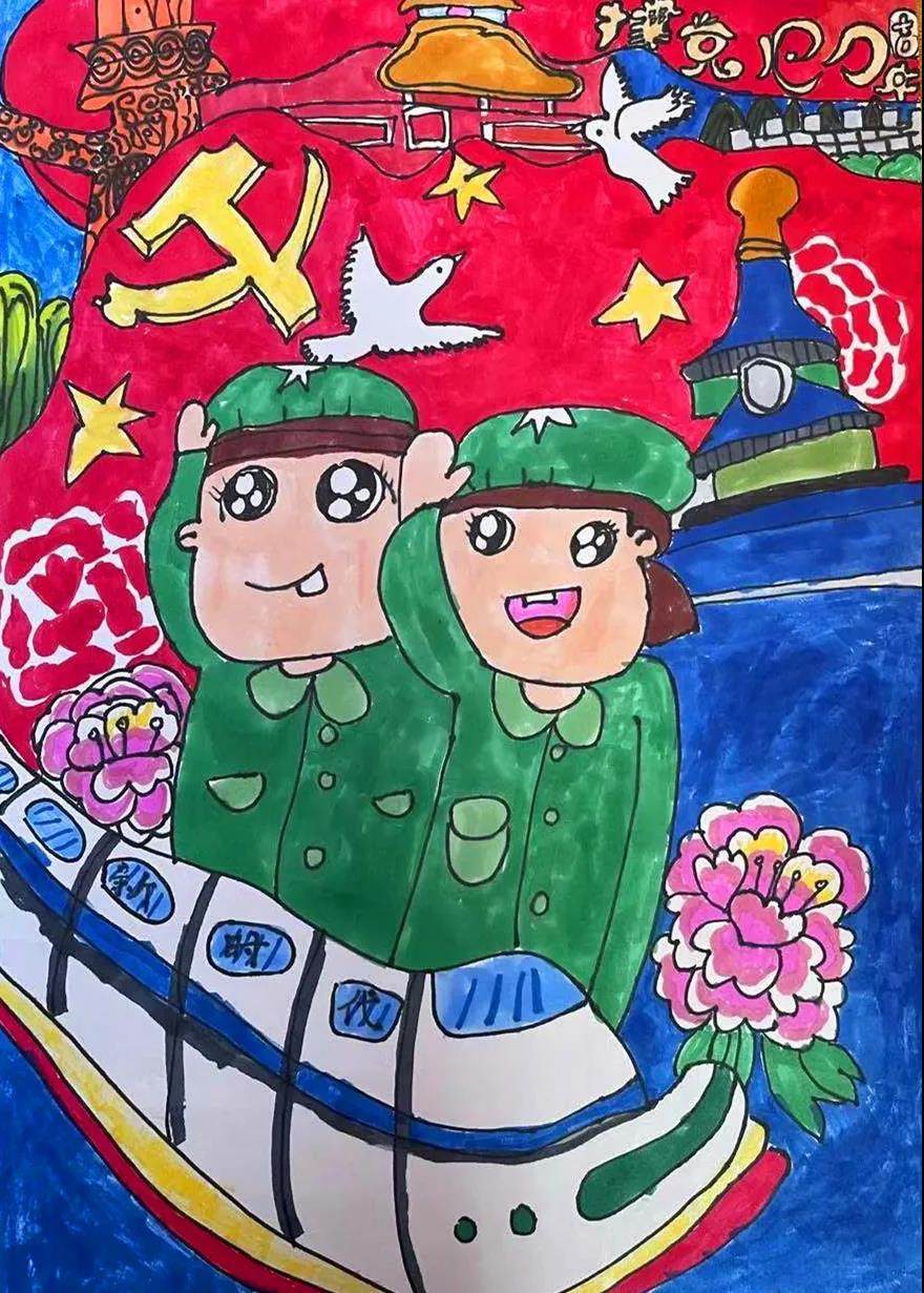 庆祝建党100周年主题绘画