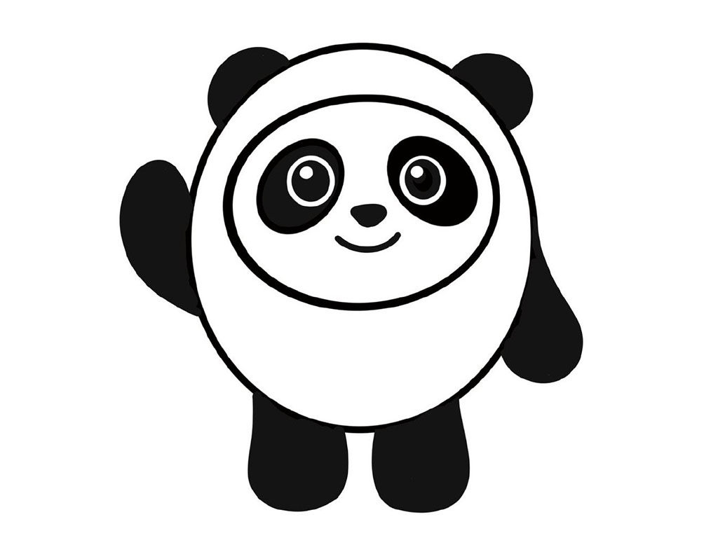 一看就会的冰墩墩简笔画教程
