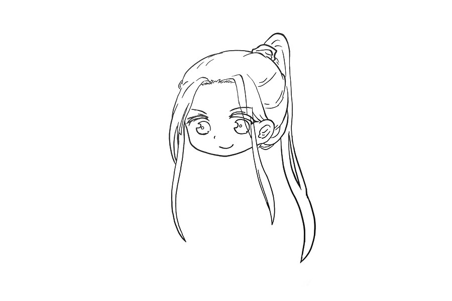 天官赐福花城简笔画