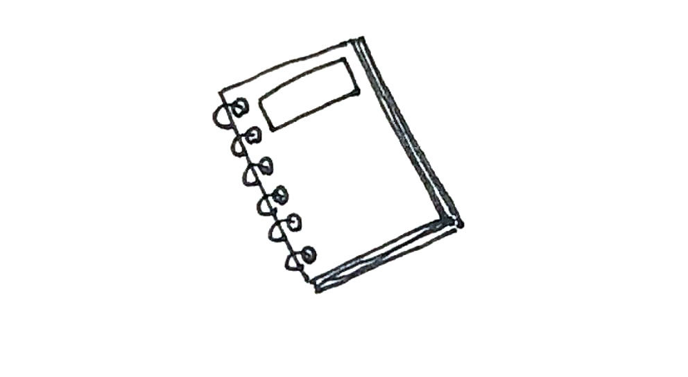 笔记本简笔画画法步骤