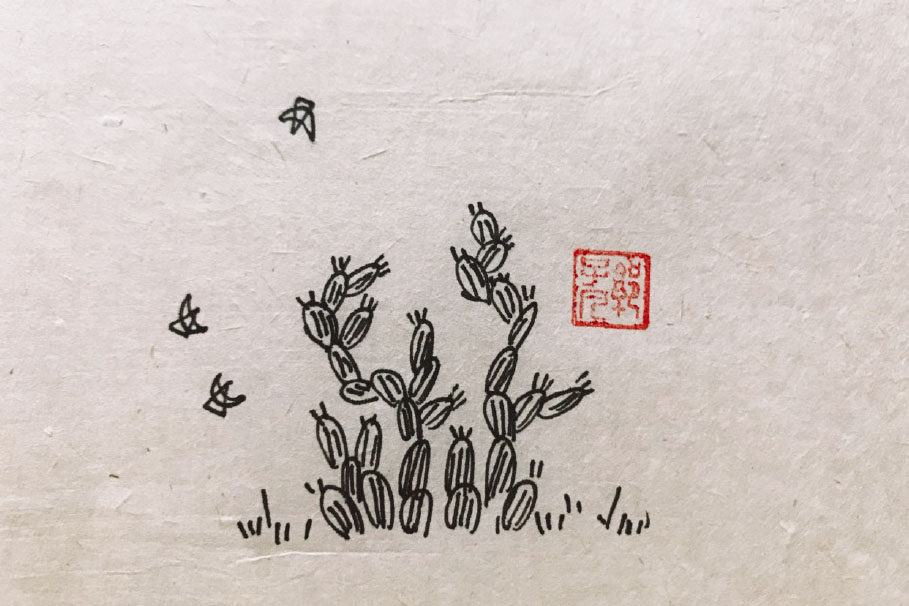 春天大树风景简笔画图片