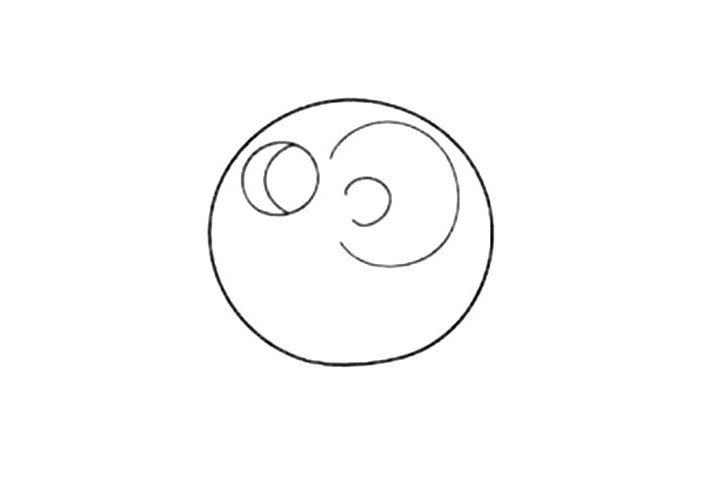 小猪气球简笔画画法步骤
