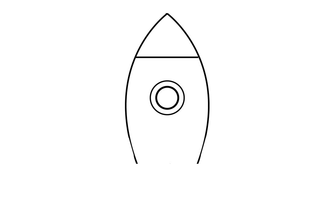 火箭的简单画法
