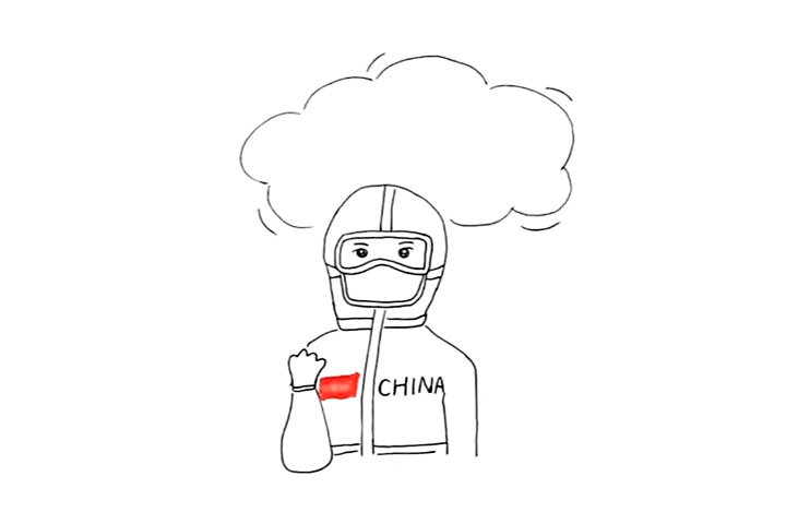 致敬白衣天使，武汉加油简笔画