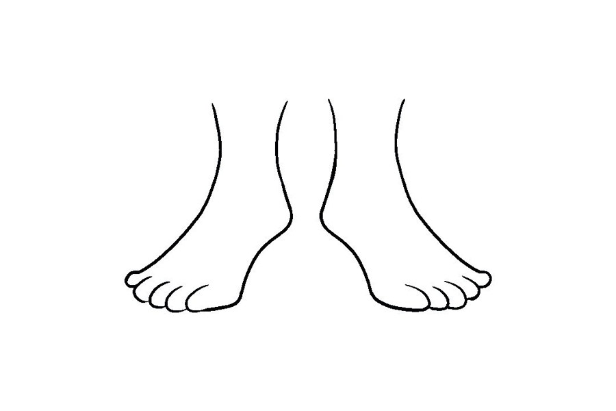 人物双脚怎么画