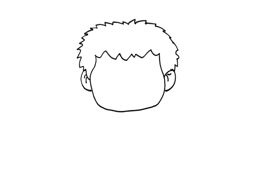 灌篮高手三井寿简笔画画法步骤