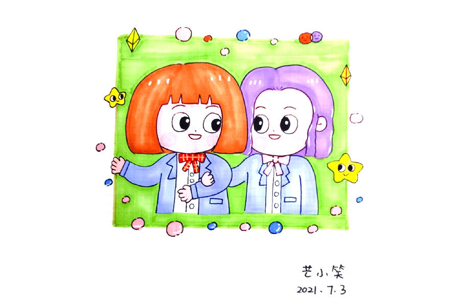 六一儿童节要和好朋友一起过呀！