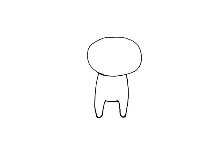 天线宝宝小波简笔画画法