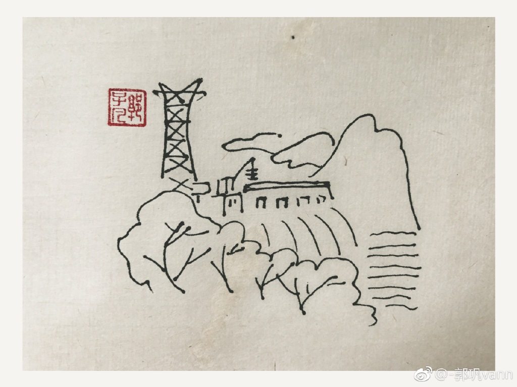 一组超简单的风景简笔画