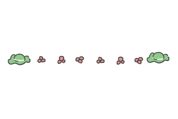 6种可爱的花边简笔画图片