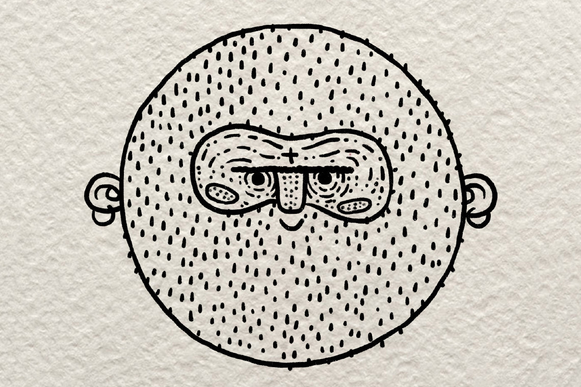 超简单维京风人物头像简笔画画法
