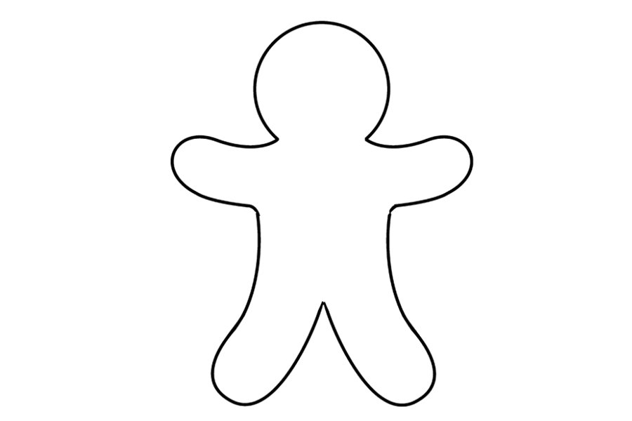 如何画姜饼人