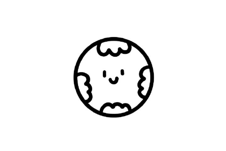 可爱地球宝宝简笔画