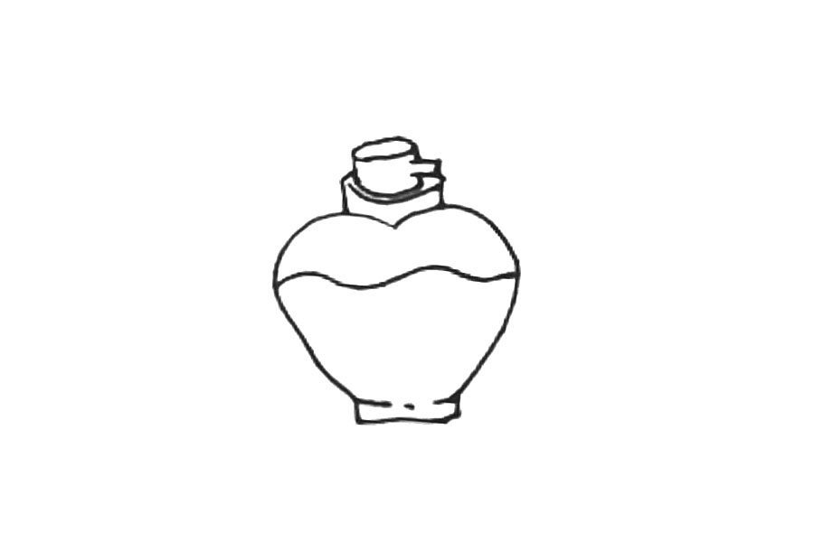 香水简笔画画法步骤