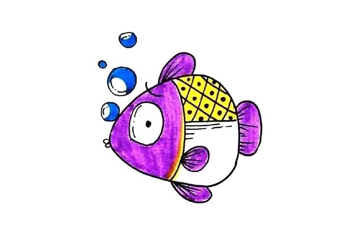 12种海里生活的鱼创意简笔画图片