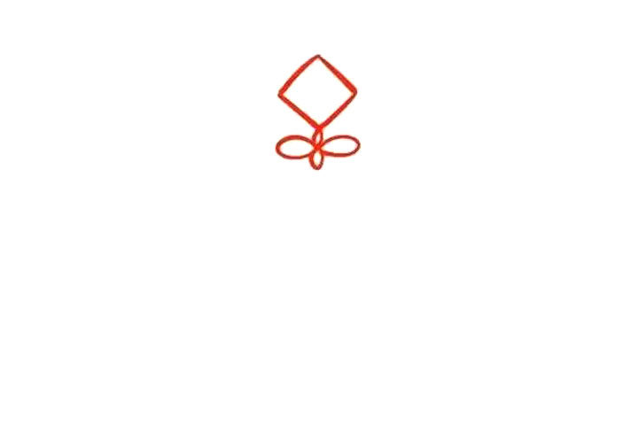 漂亮中国结喜庆中国年简笔画画法